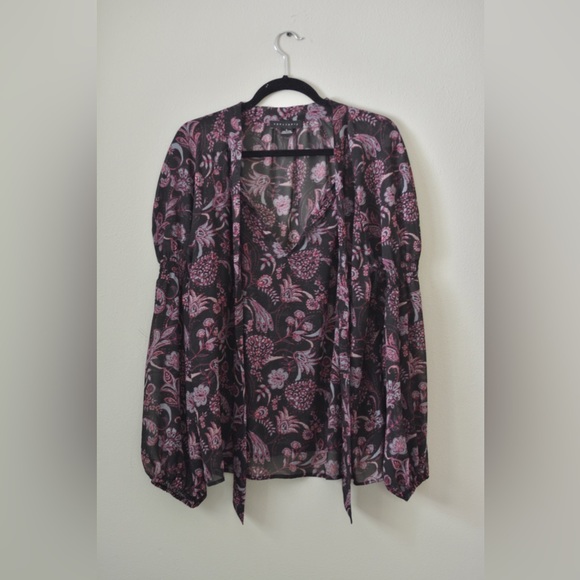 Sanctuary Long Sleeve Blouse Large NWOT - Picture 2 of 11